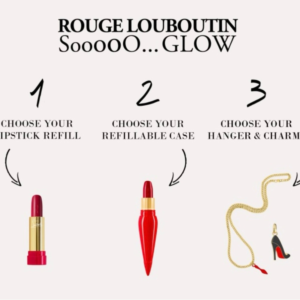 COLLECTABLE Christian Louboutin Red and Black LIPSTICK CHARM - Picture 7 of 7